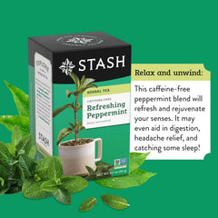 Stash taza con infusión humeante que ilustra un momento cálido y relajante