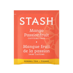 Stash Tea primer plano de mezcla con hibisco mango y cáscara de naranja