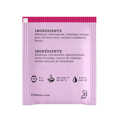 Bolsita Stash sellada en foil para Wild Raspberry Hibiscus preservando frescura