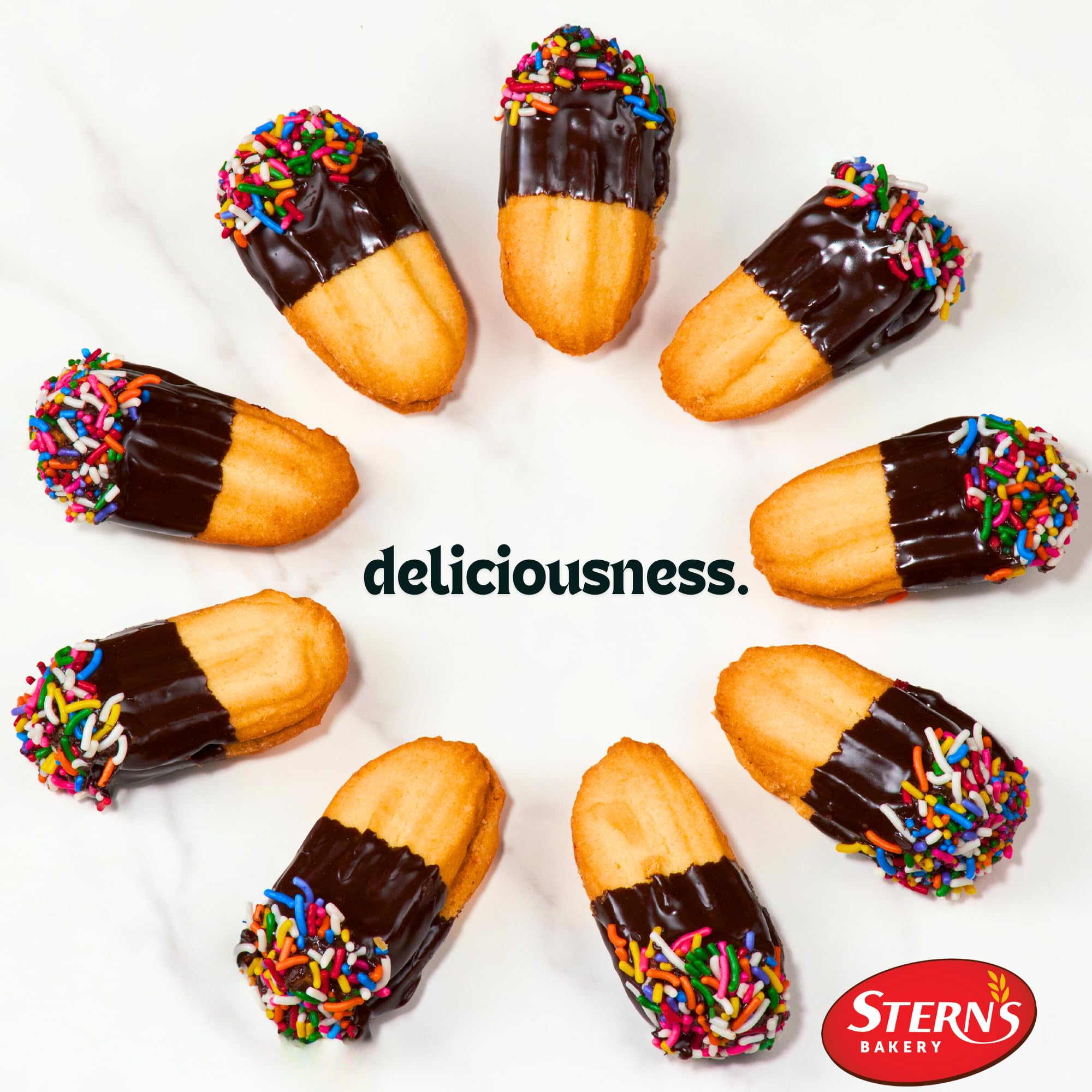 Stern's Bakery primer plano de la masa corta, textura crujiente y ligera