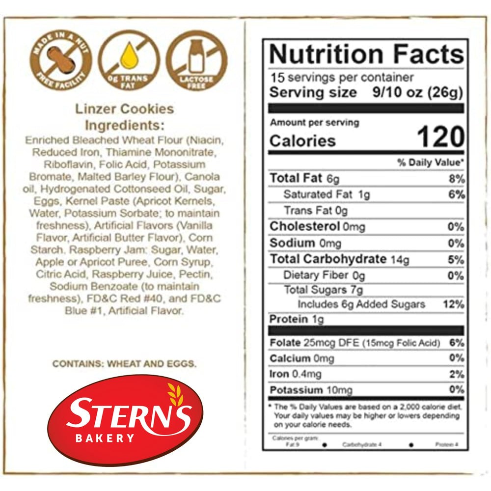 Stern's Bakery galleta en mano para comparar tamaño y porción práctica