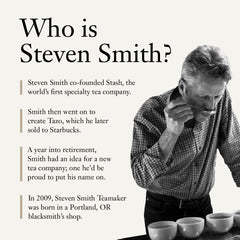 STEVEN SMITH TEAMAKER comparación de tamaño junto a una taza para escala práctica