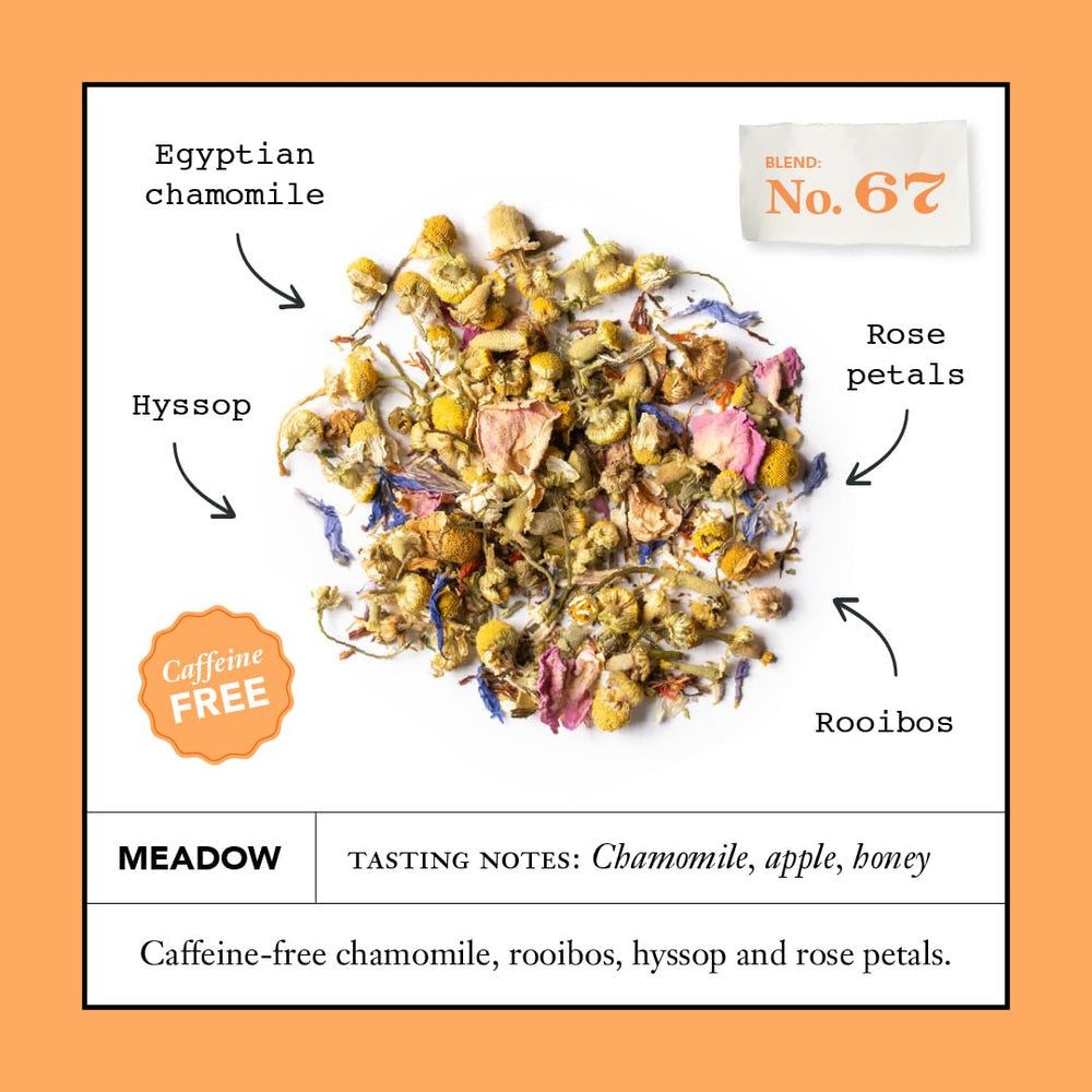 STEVEN SMITH TEAMAKER mezcla seca de manzanilla, rooibos y pétalos mostrando calidad