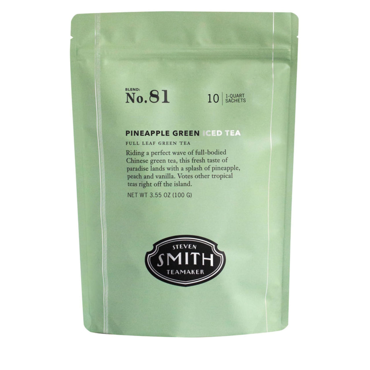STEVEN SMITH TEAMAKER presentación frontal del paquete con sachets, muestra conveniencia