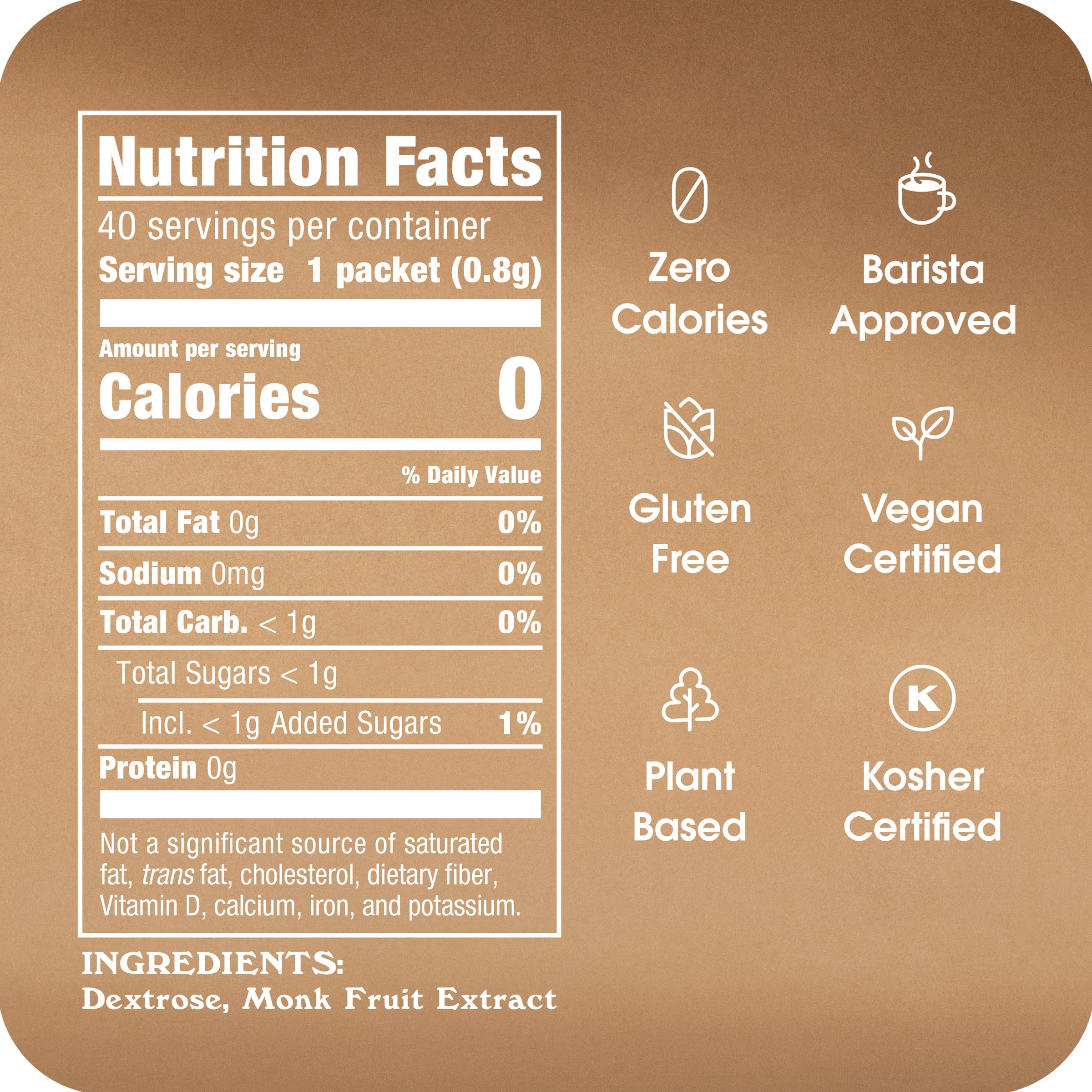 Sugar in the Raw sobres abiertos con polvo visible, facilidad de uso para bebidas y recetas