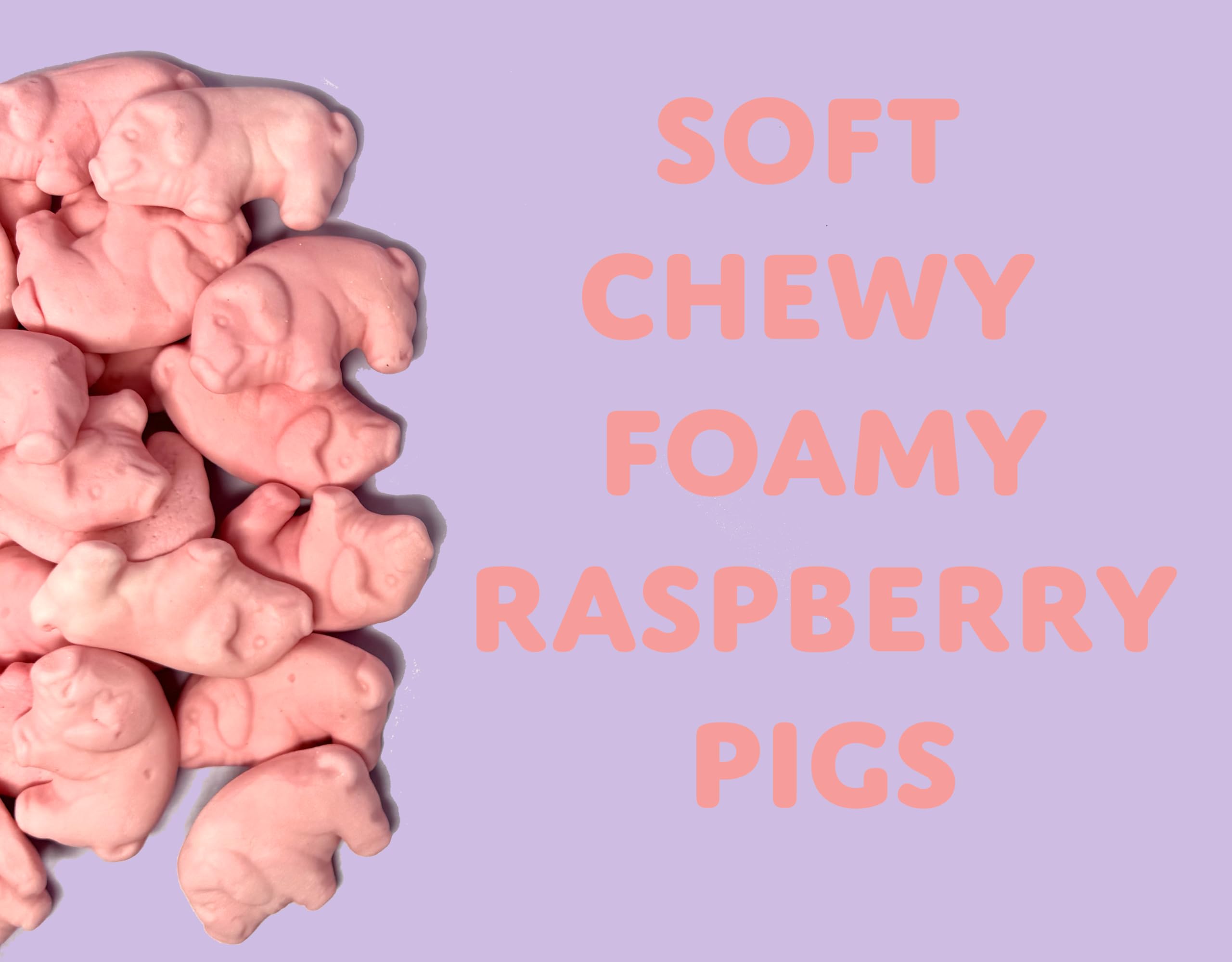 Sugarloo World Pig Gummies textura esponjosa mostrando suavidad y masticabilidad