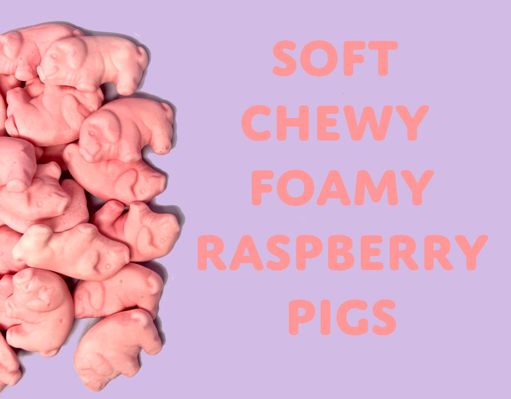 Sugarloo World Pig Gummies textura esponjosa mostrando suavidad y masticabilidad
