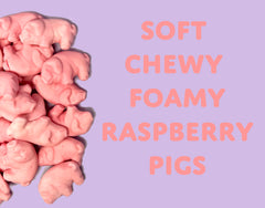 Sugarloo World Pig Gummies textura esponjosa mostrando suavidad y masticabilidad