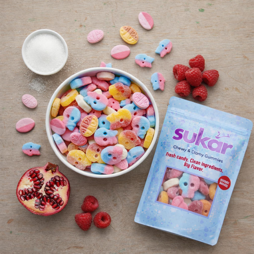 SUKAR Bubs cierre resellable manteniendo frescura y portabilidad