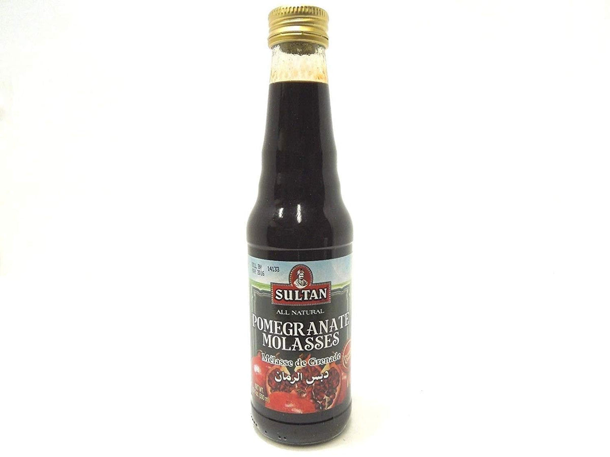 Sultan botella frontal de melaza de granada 300ml enfocada en color y facilidad de dosificación