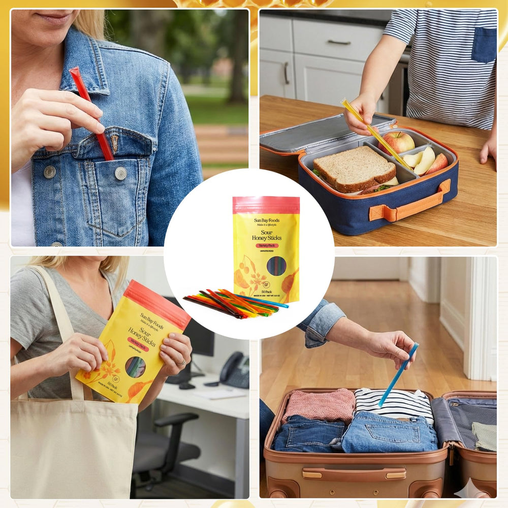 Sunbay Foods pajitas en mochila de senderismo, energía rápida en exteriores