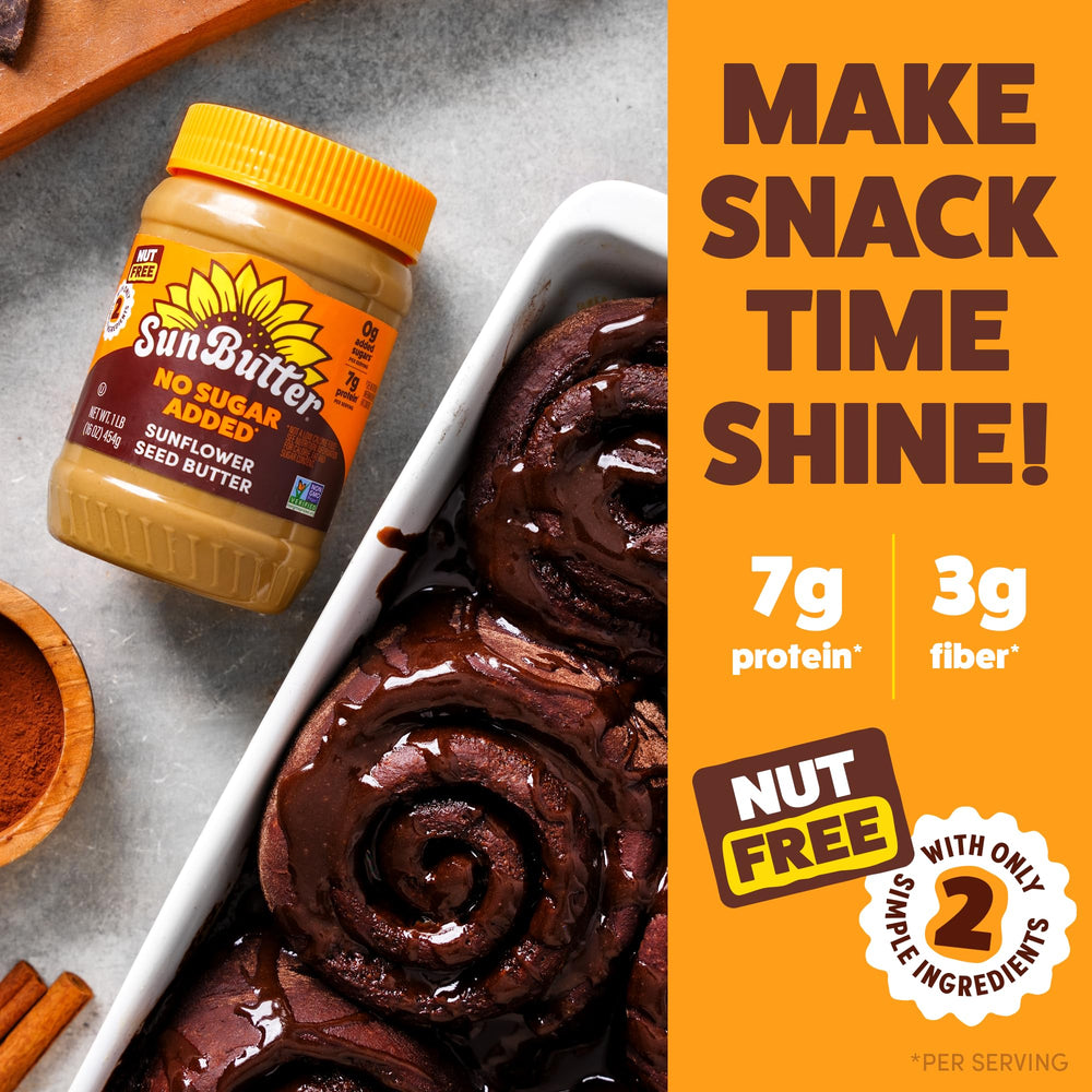 SunButter etiqueta con certificaciones kosher y sin alérgenos