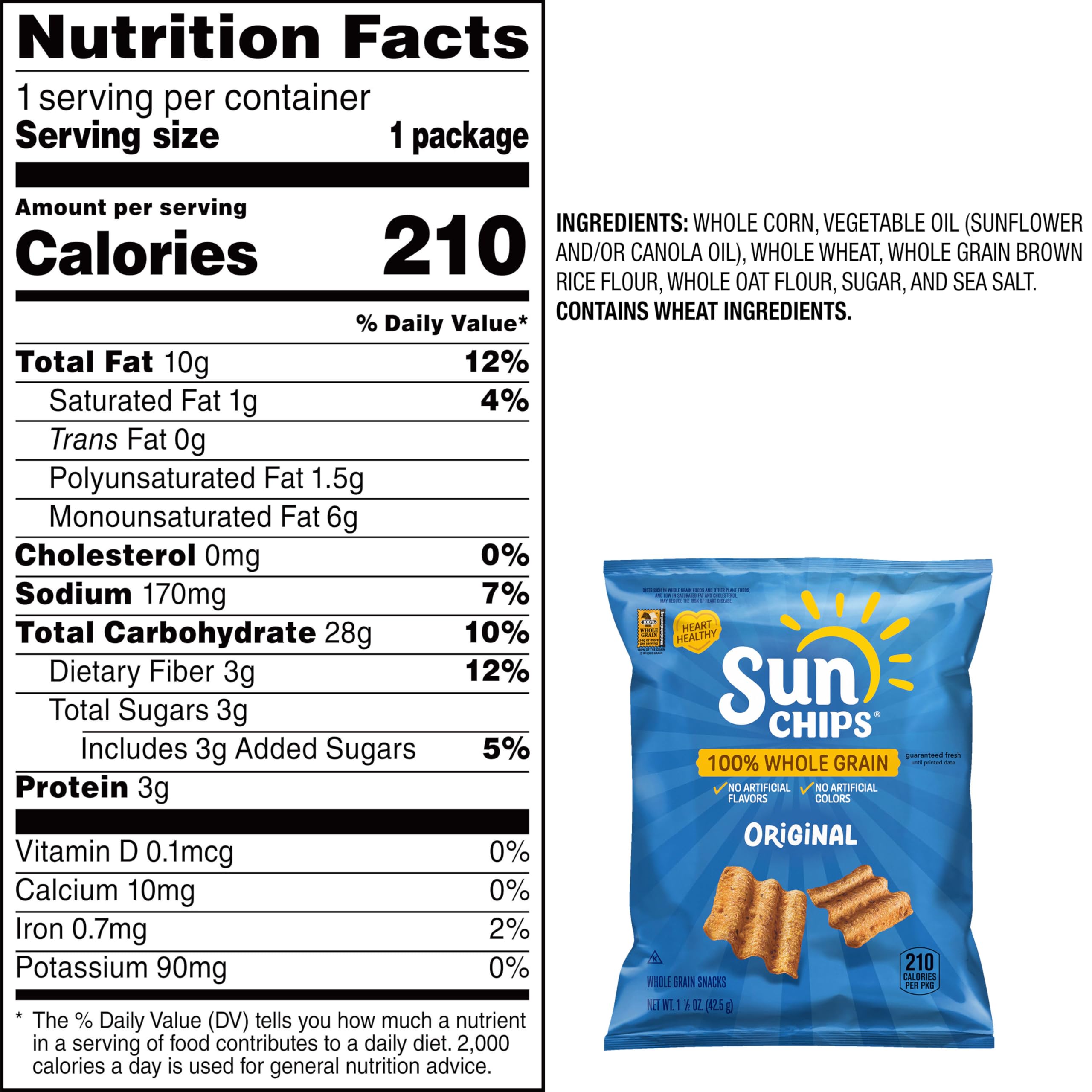 SunChips primer plano de onda en el snack, destaca su estructura crujiente