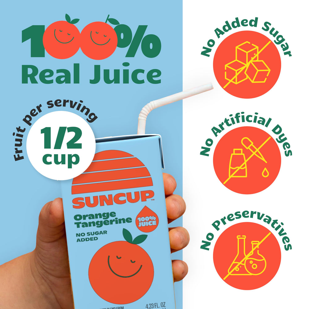 Suncup caja con pajita lista para beber para consumo rápido y sin derrames
