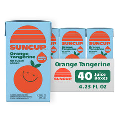 Suncup frontal del pack de 40 cajas mostrando el envase y conveniencia