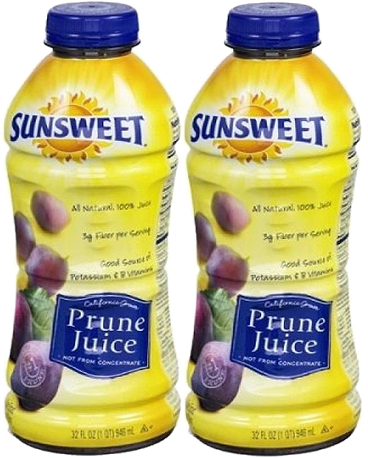 Sunsweet botella frontal 32 oz mostrando diseño y conveniencia
