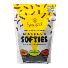 Supernatural frente del envase mostrando 16oz y marca, útil para identificar el producto