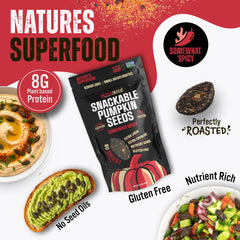 SuperSeedz semillas en plato, textura crujiente lista para consumir