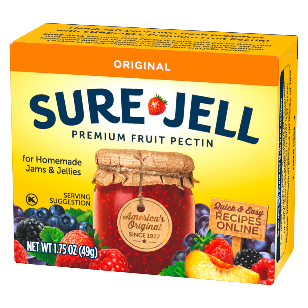 SURE-JELL detalle del polvo de pectina, textura que facilita mezcla