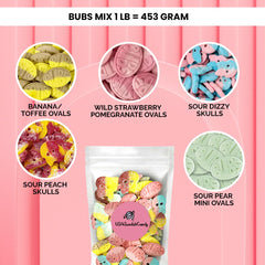 Susa Candy calaveras coloridas detalle, aspecto divertido para fiestas