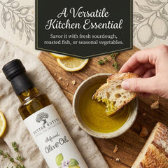 Sutter Buttes aceite en cuchara, textura brillante y aspecto sedoso