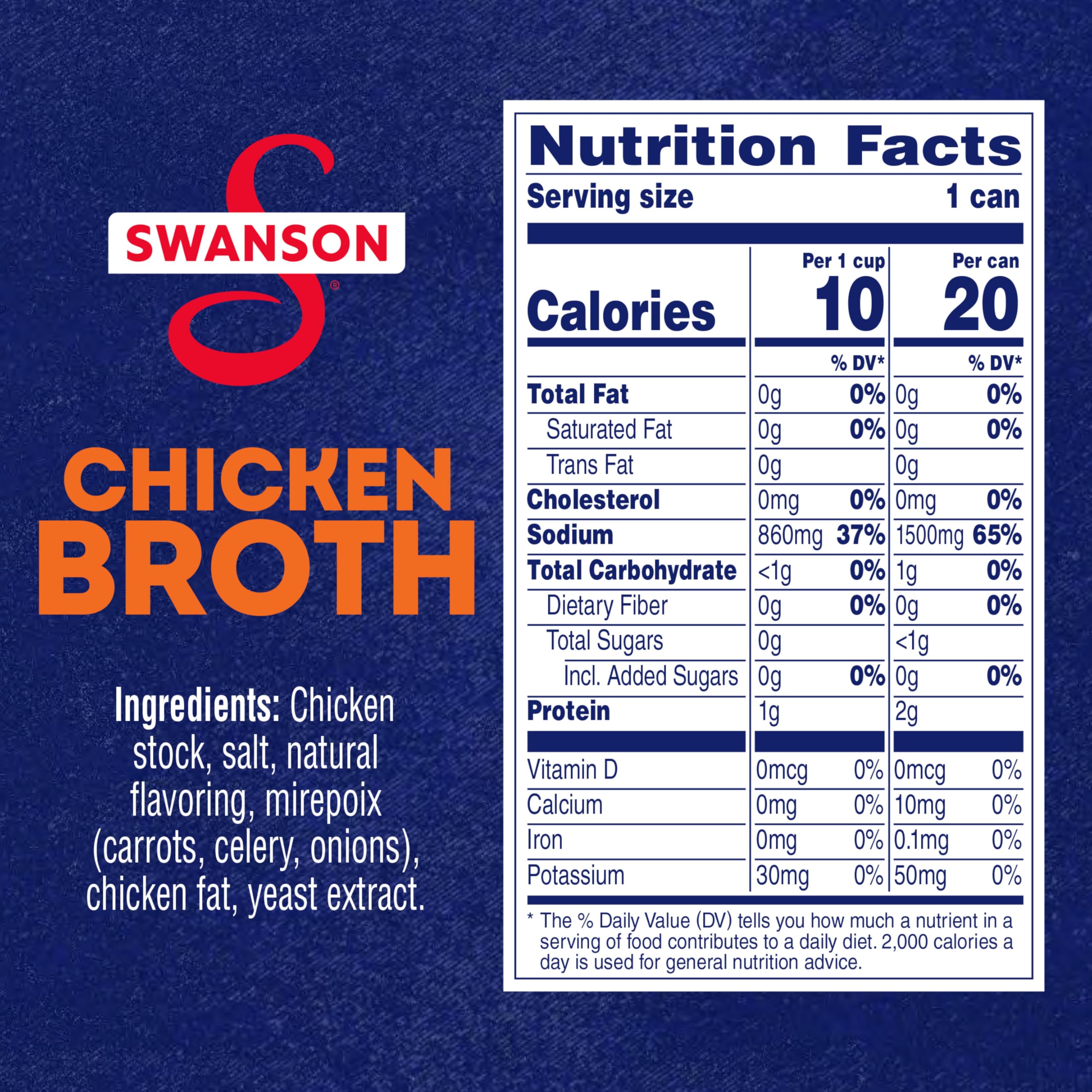 SWANSON S etiqueta en detalle indicando ingredientes naturales