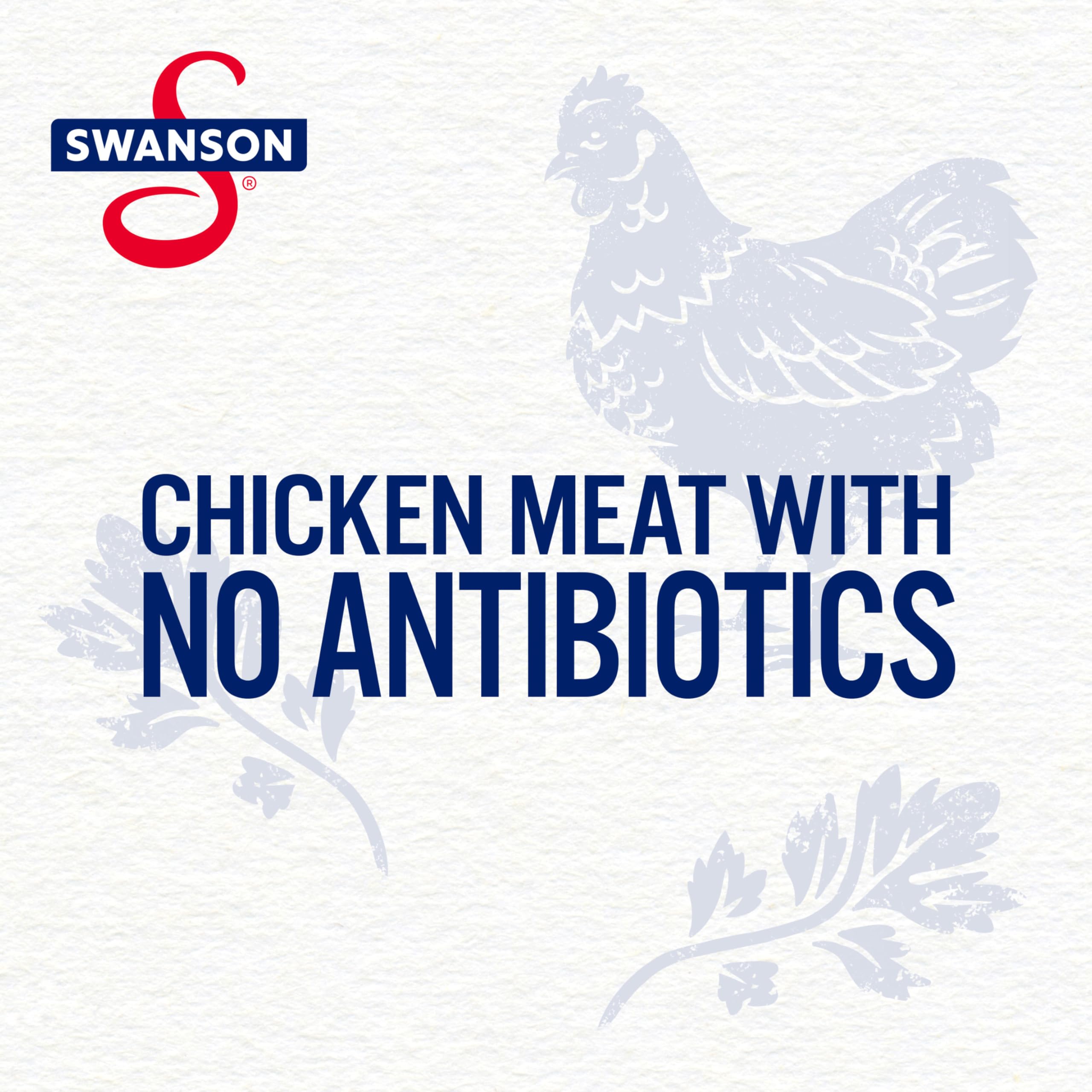 Swanson pollo servido en ensalada, aporta proteína rápida y ligera