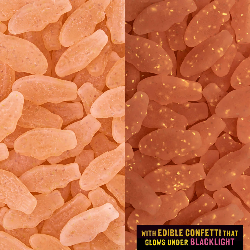 SWEDISH FISH etiqueta con ingredientes, información clara y transparente