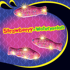 SWEDISH FISH mano sosteniendo una bolsa, práctico para llevar
