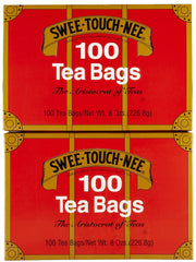 Sweet Touch Nee empaque frontal mostrando 100 bolsitas y sello de sabor robusto