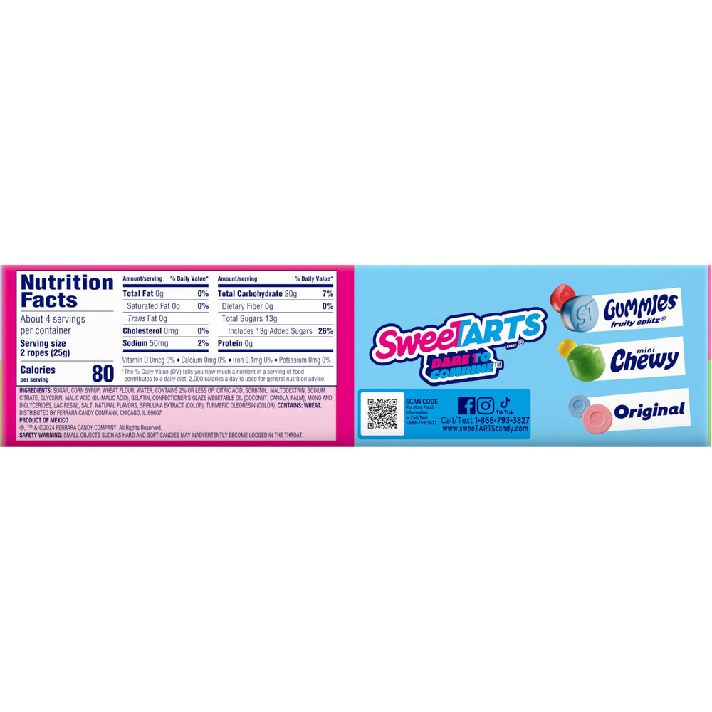 SweeTARTS escena lifestyle con snack en picnic, muestra uso cotidiano