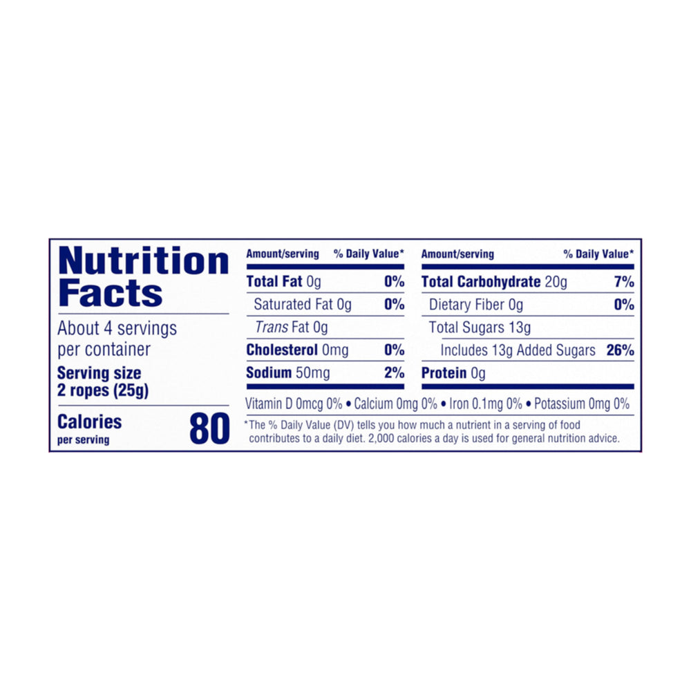 SweeTARTS etiqueta y lista de ingredientes para revisar alérgenos y datos