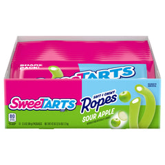 SweeTARTS empaque frontal mostrando las 12 bolsas, ideal para compartir
