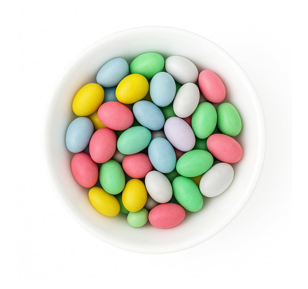SweetGlob empaque frontal mostrando 2 lb y colores pastel, ideal para eventos