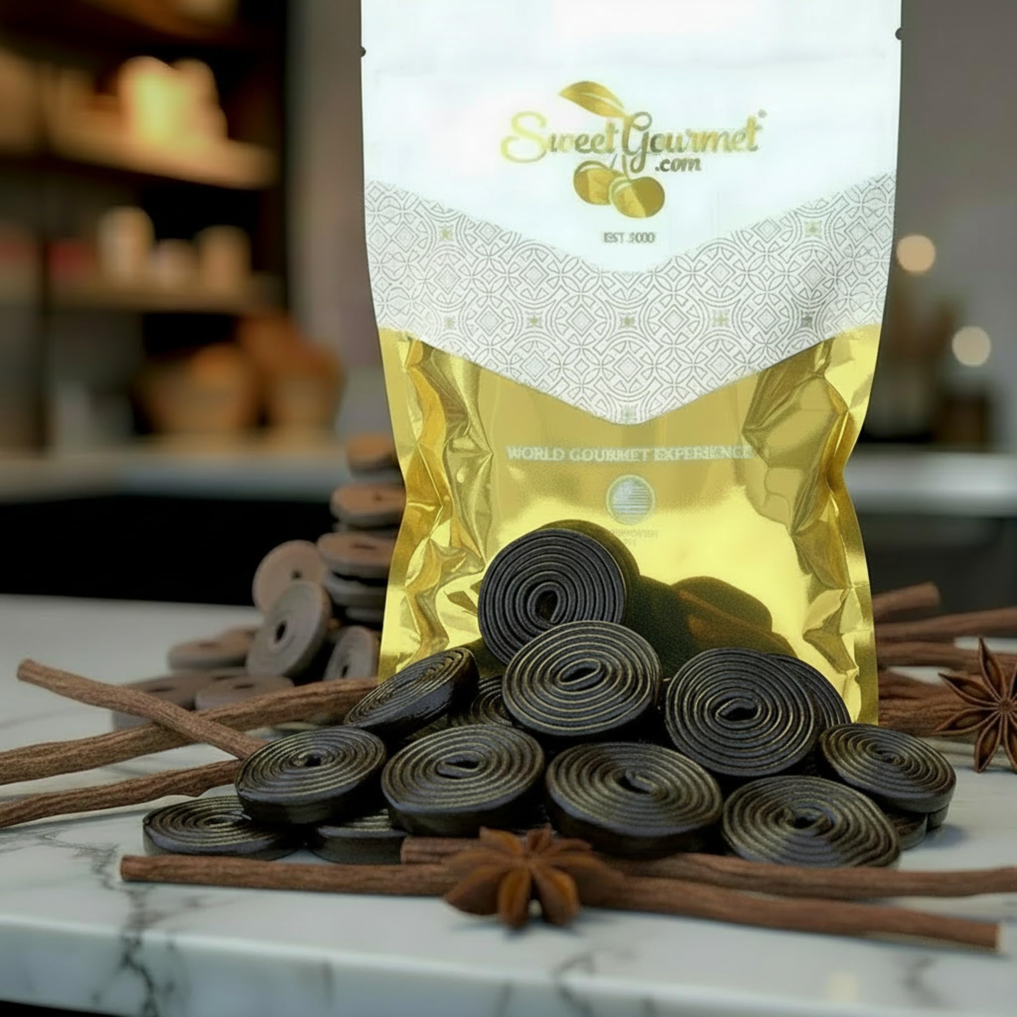 SweetGourmet bandeja de candy bar con ruedas, opción para eventos