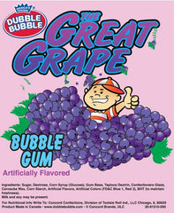 SweetGourmet primer plano de bolas de chicle moradas mostrando recubrimiento brillante