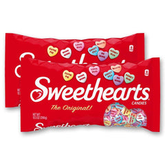 Sweethearts frente de la bolsa mostrando colores y mensaje para compartir