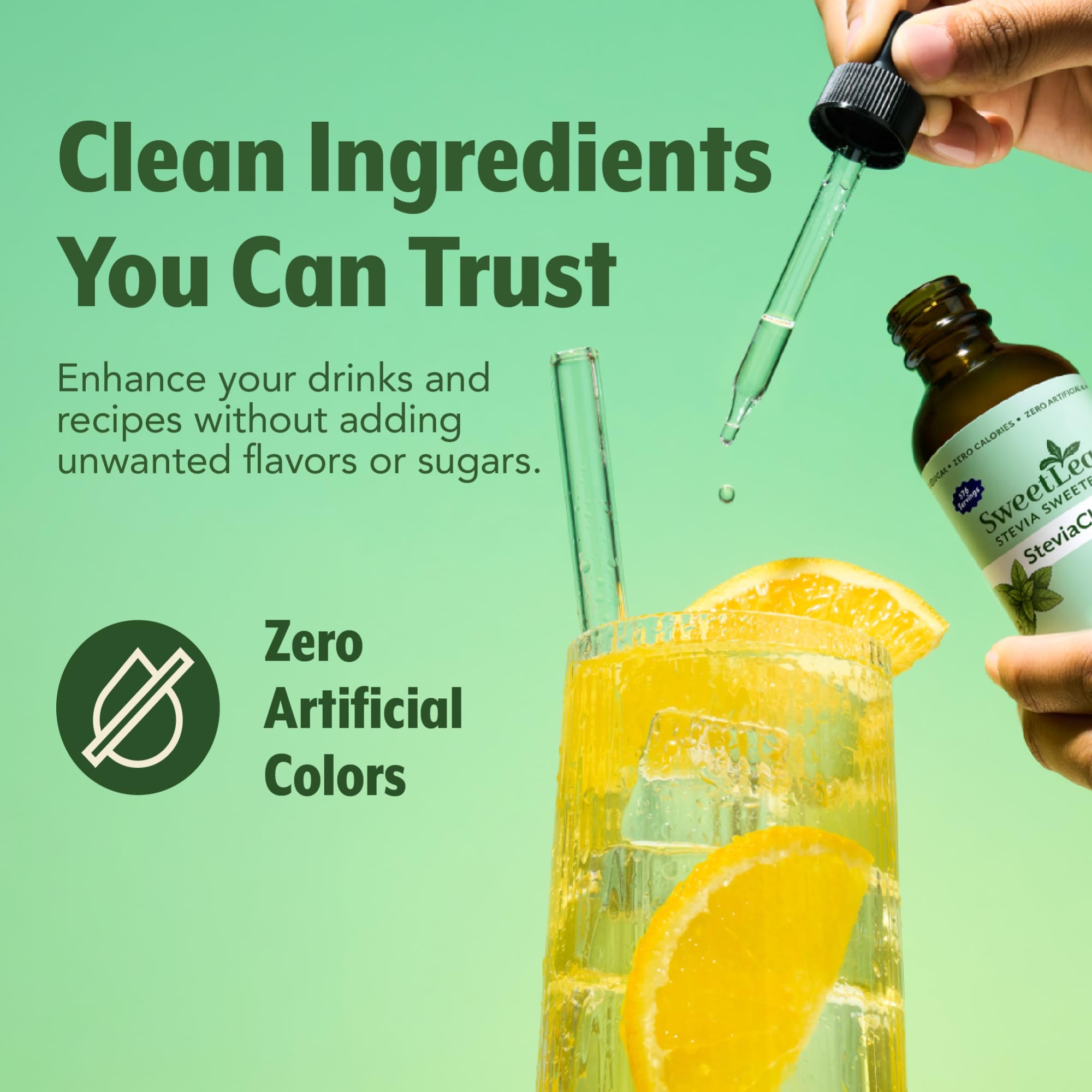 SweetLeaf comparación en mano que demuestra tamaño portátil y práctico