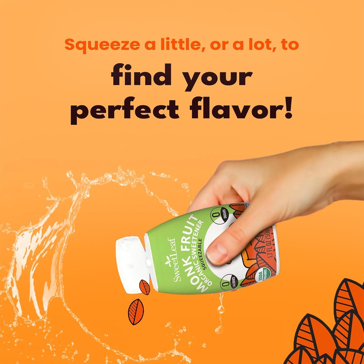 SweetLeaf comparación de tamaño en mano que destaca portabilidad