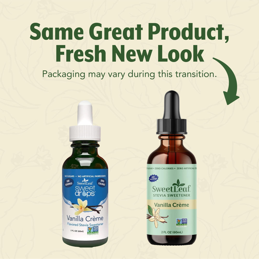SweetLeaf primer plano del gotero, control preciso de gotas para dosificar dulzor