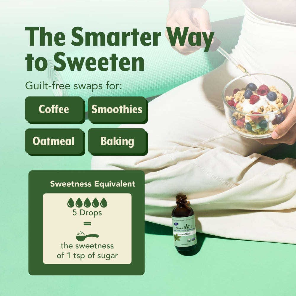 SweetLeaf botella abierta 2 oz lista para llevar y usar en cualquier lugar
