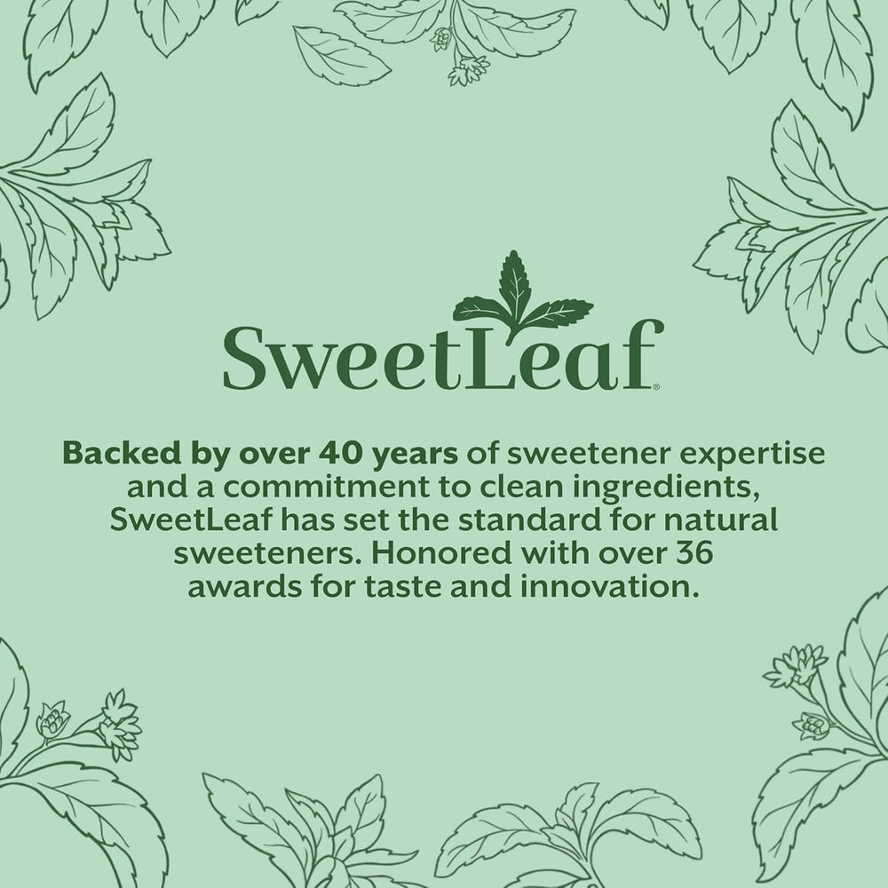 SweetLeaf en mesa de desayuno indicando conveniencia para comidas fuera de casa