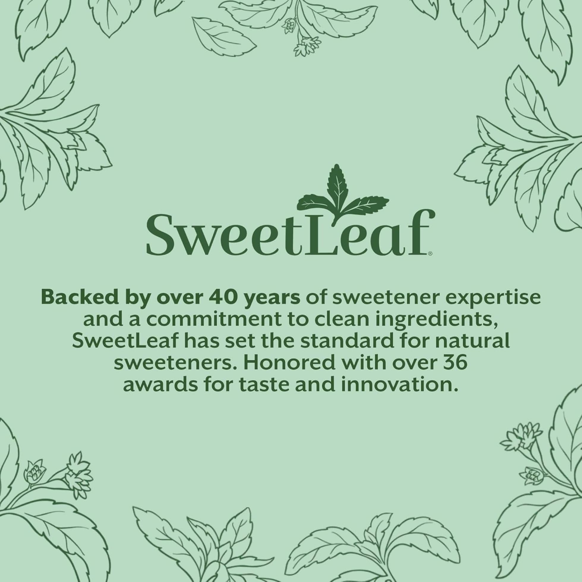 SweetLeaf producto en escena de estilo de vida junto a una taza de café matutino, sabor práctico