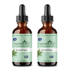 SweetLeaf frente del empaque mostrando el frasco y beneficios de uso