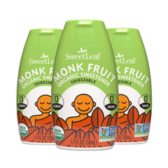 SweetLeaf frontal pack de 3 mostrando envases portátiles y convenientes