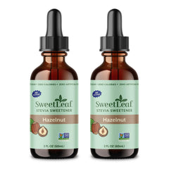 SweetLeaf botella frontal pack de 2 mostrando diseño y beneficio práctico