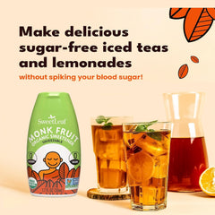 SweetLeaf gota de edulcorante en cuchara mostrando concentración y pureza