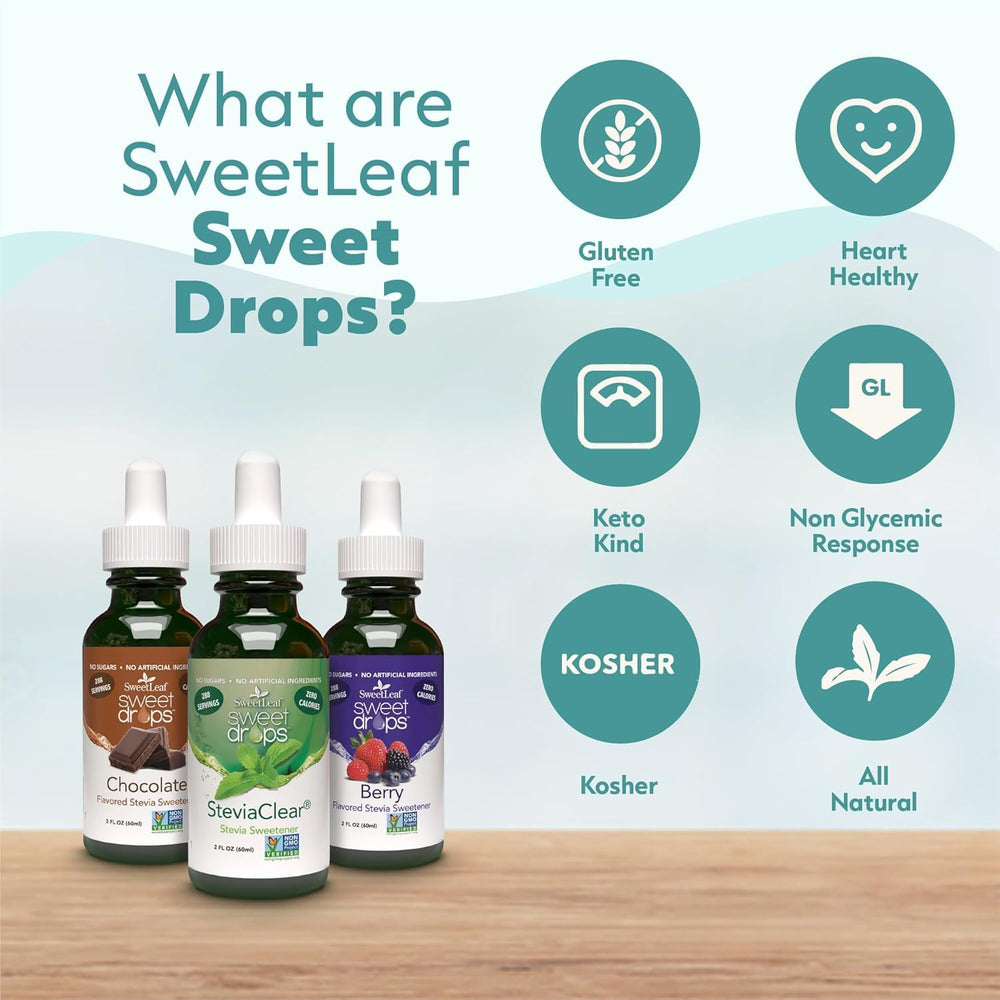SweetLeaf aplicación en latte mostrando sabor toffee sin calorías