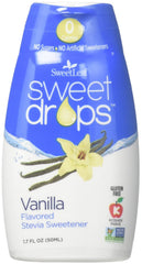 SweetLeaf gotas en taza de café demostrando sabor a vainilla sin calorías