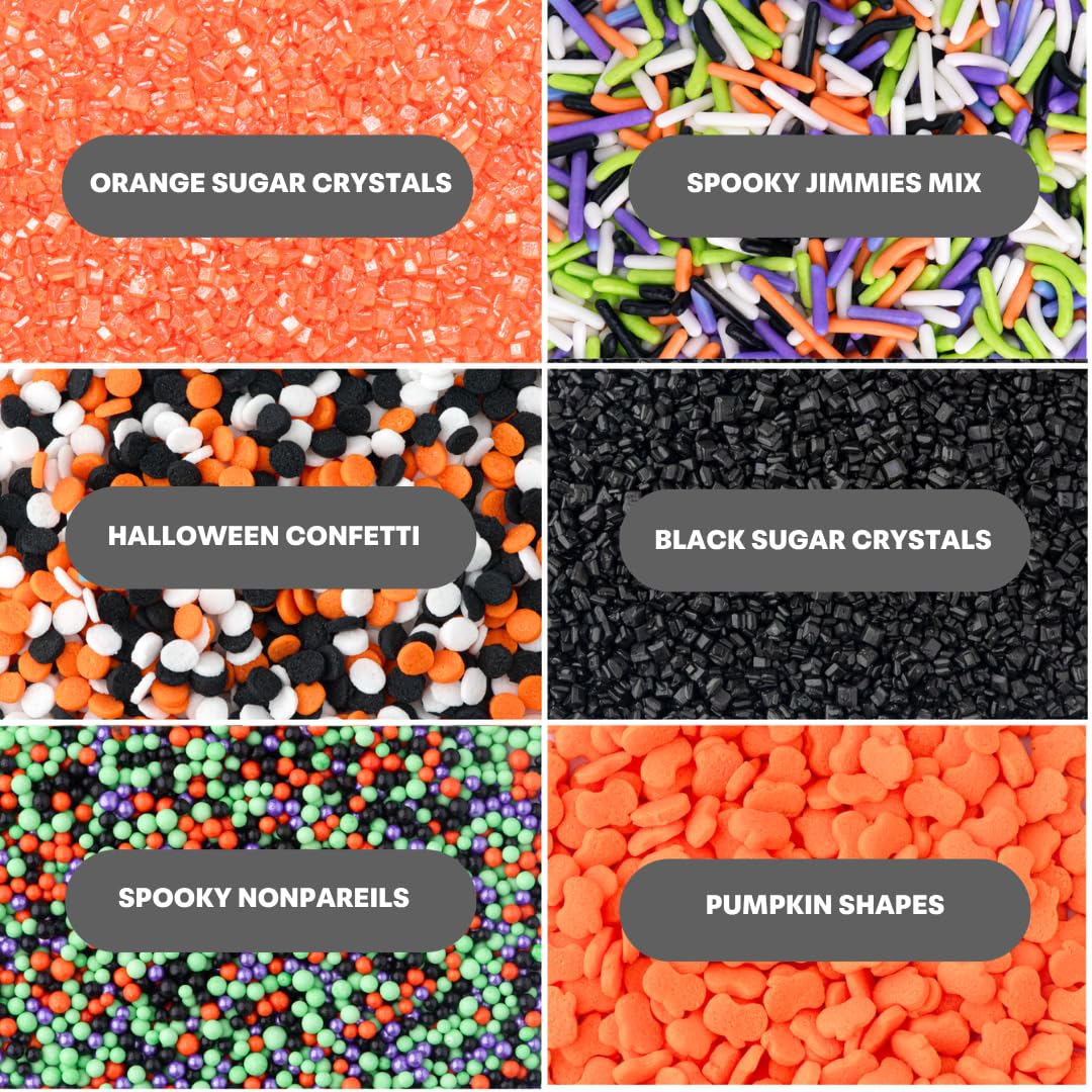 Sweets Indeed nonpareils de colores ofreciendo textura crujiente